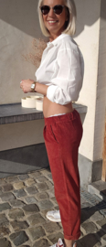 FANNY velours jogger pants sienna