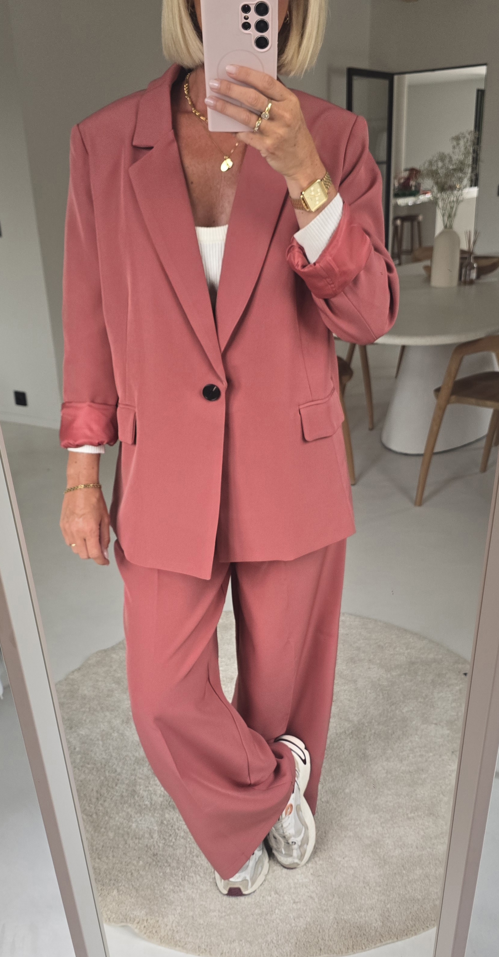 BILLIE-JEAN suit blazer old pink
