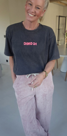 ICONIC cotton T-shirt washed black
