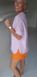 BEVIN cotton paperbag short orange