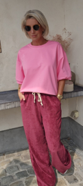 BREE cotton sweathirt candy pink