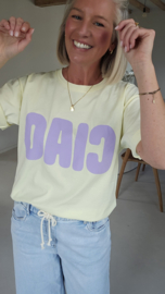 CIAO cotton T-shirt pastel yellow