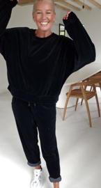 VERO soft velvet jogger set black