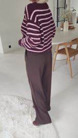 AGATA loose wide leg pants chocolat