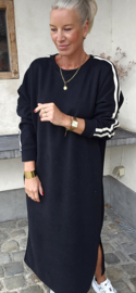 TILLY maxi sweatshirt dress black