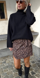 SNUGGLE loose turtleneck knit black