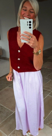 RUBI sleeveless knit cardigan burgundy
