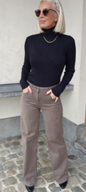 BASIC viscose turtleneck knit black