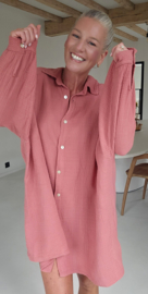 AMALFI tetra shirt dress terra