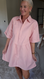 JULIA shirt dress pink