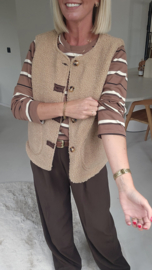 ISABEL striped longsleeve chocolat