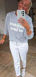 SUMMER OF LOVE sweatshirt grey