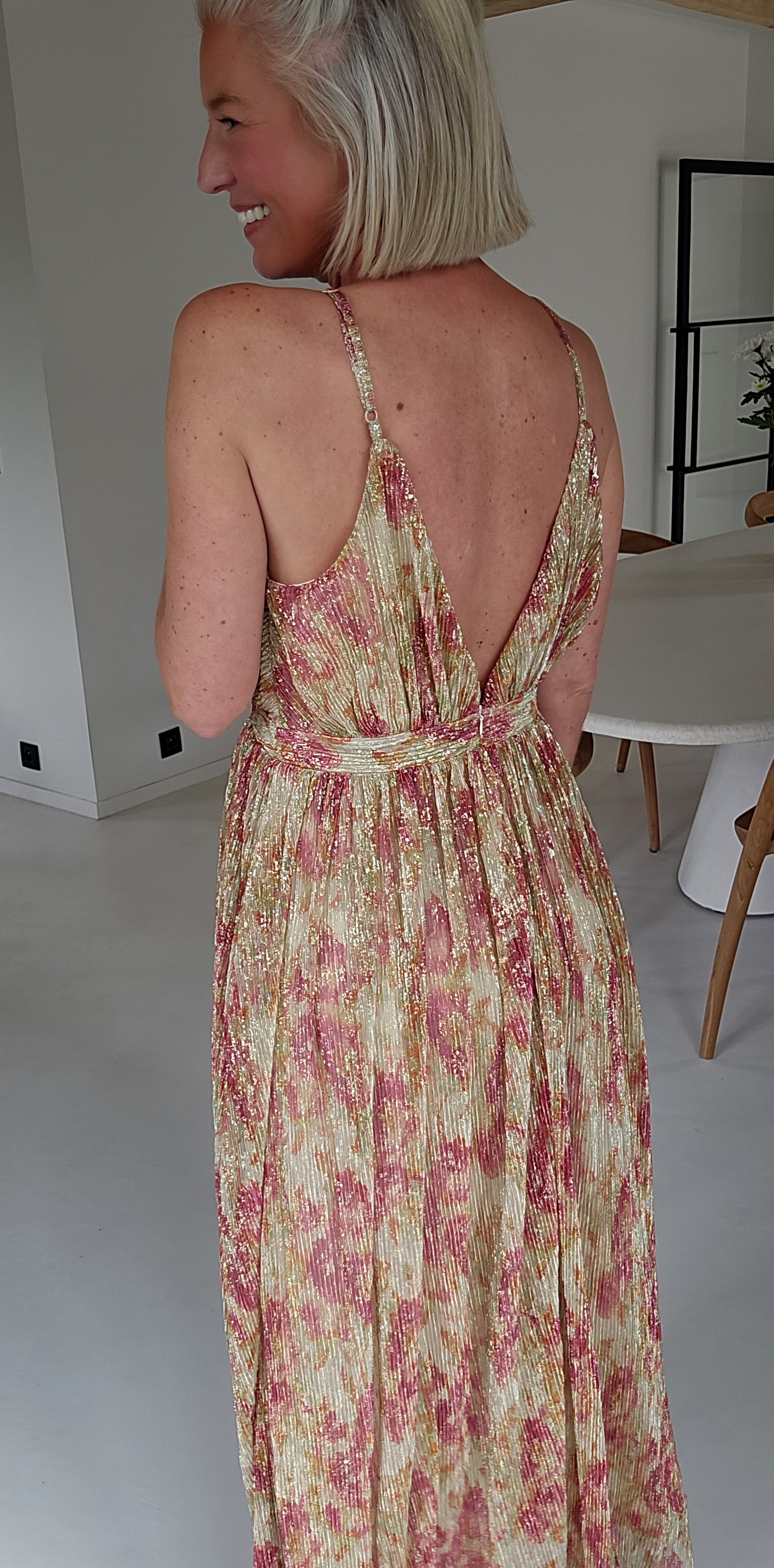 ROZETTA maxi party dress pink