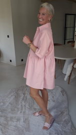 JULIA shirt dress pink