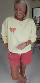 APEROL SPRITZ cotton sweatshirt yellow