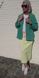 ELIE midi skirt neon green