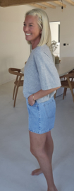DANA terry T-shirt soft grey