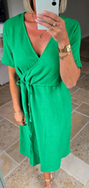 CAGLIARI maxi tetra dress green
