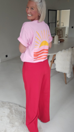 BEACH CLUB SUNSET tee pink