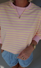 AMANDE striped sweatshirt