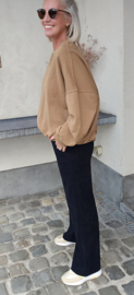ZITA soft corduroy pants black
