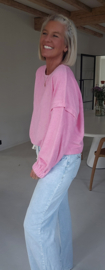 SOLIE sponge sweatshirt candy pink