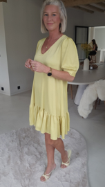 SCARLETT flowy party dress yellow