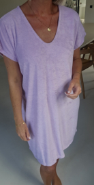 DIDI short terry dress lilac