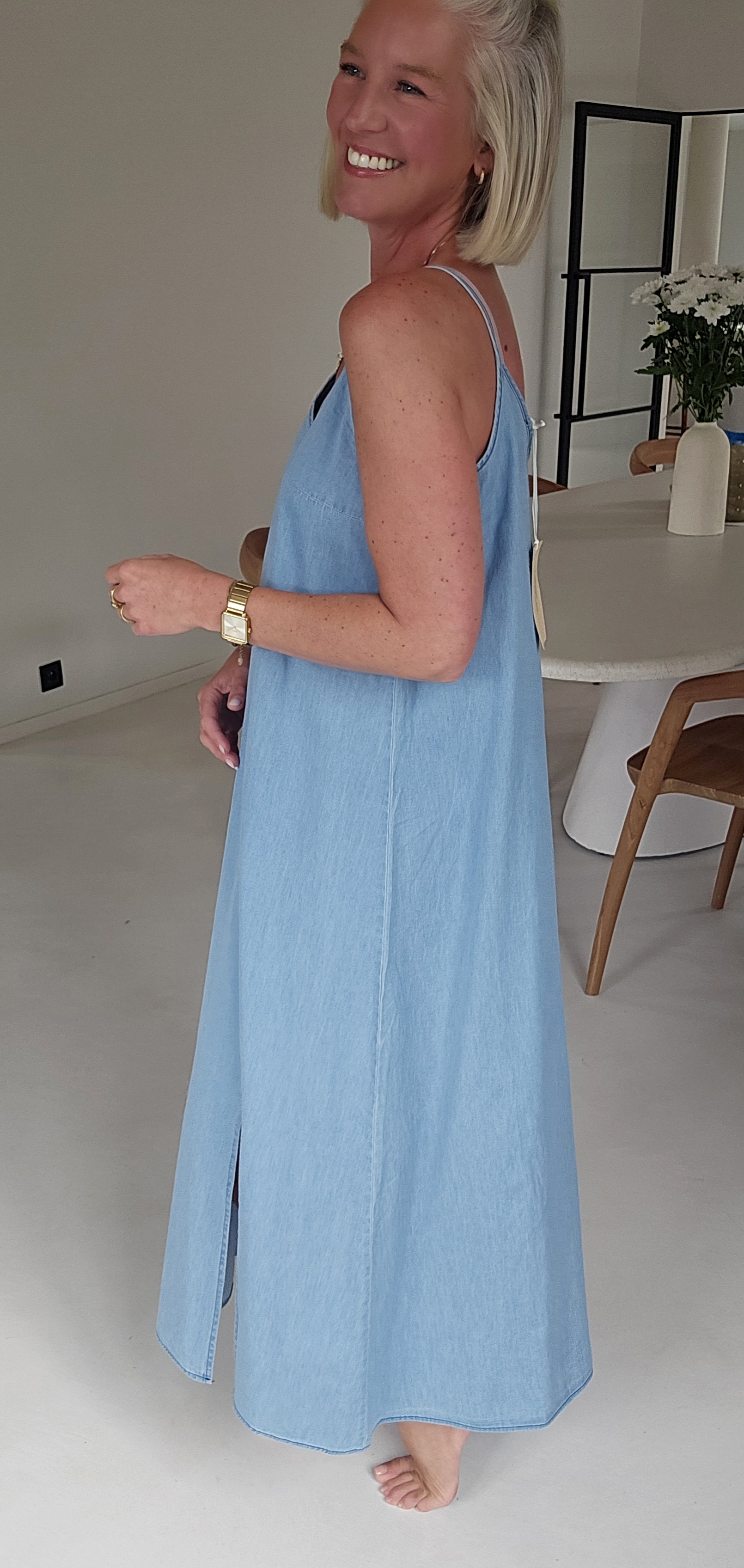 ROMINE maxi jeans dress