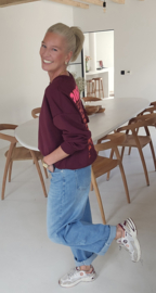 ICONIC sweatshirt burgundy