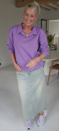 ILS maxi jeans skirt vintage soft blue