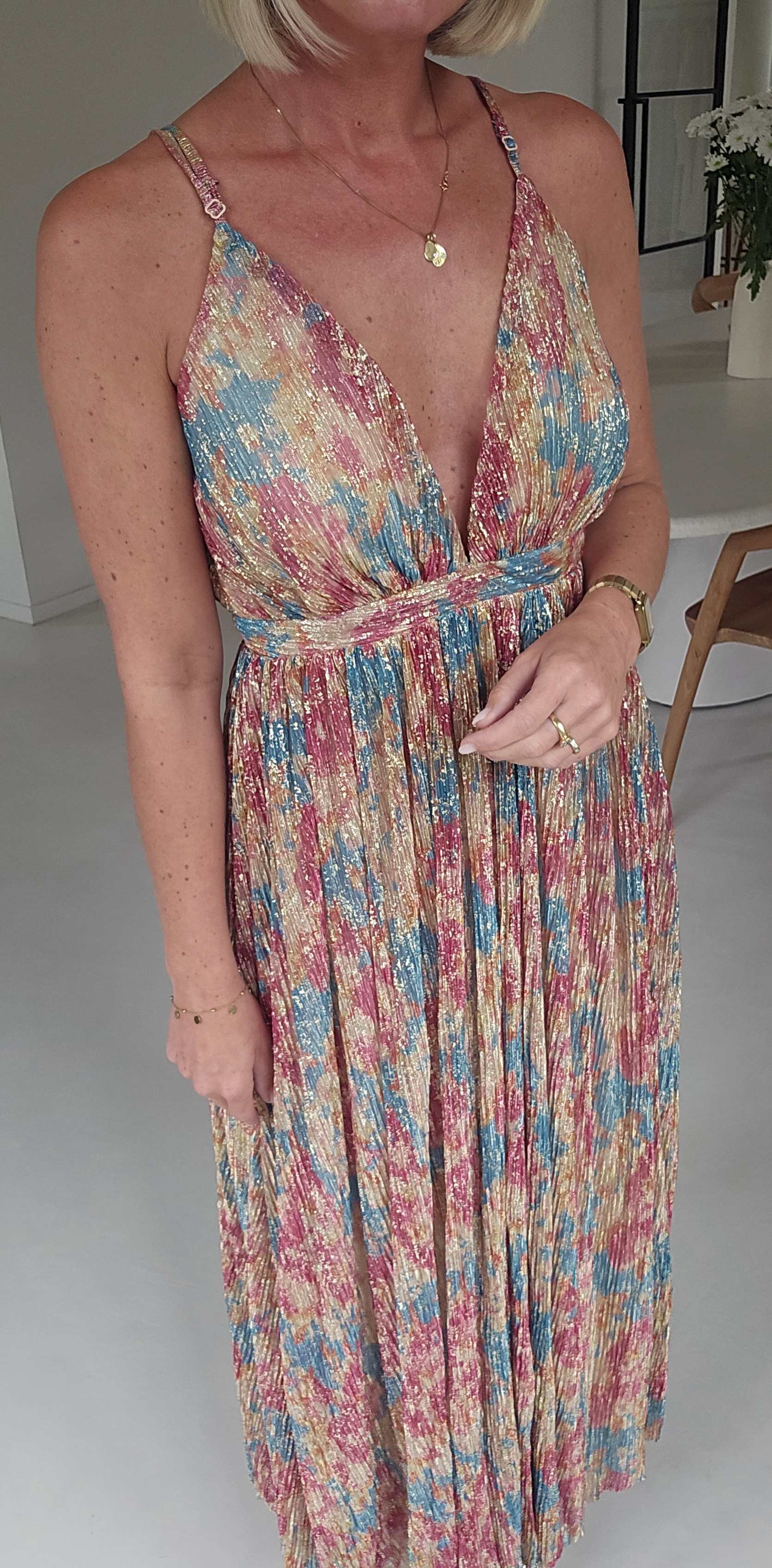 ROZETTA maxi party dress turquoise