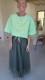 TINI tule skirt khaki