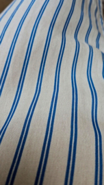 JOALI viscose linen maxi shirt dress blue