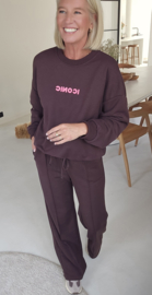 ICONIC sweatshirt chocolat