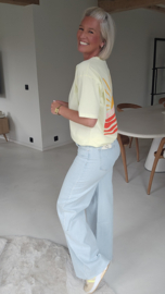 BEACH CLUB SUNSET tee yellow