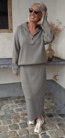 JESS knit set khaki