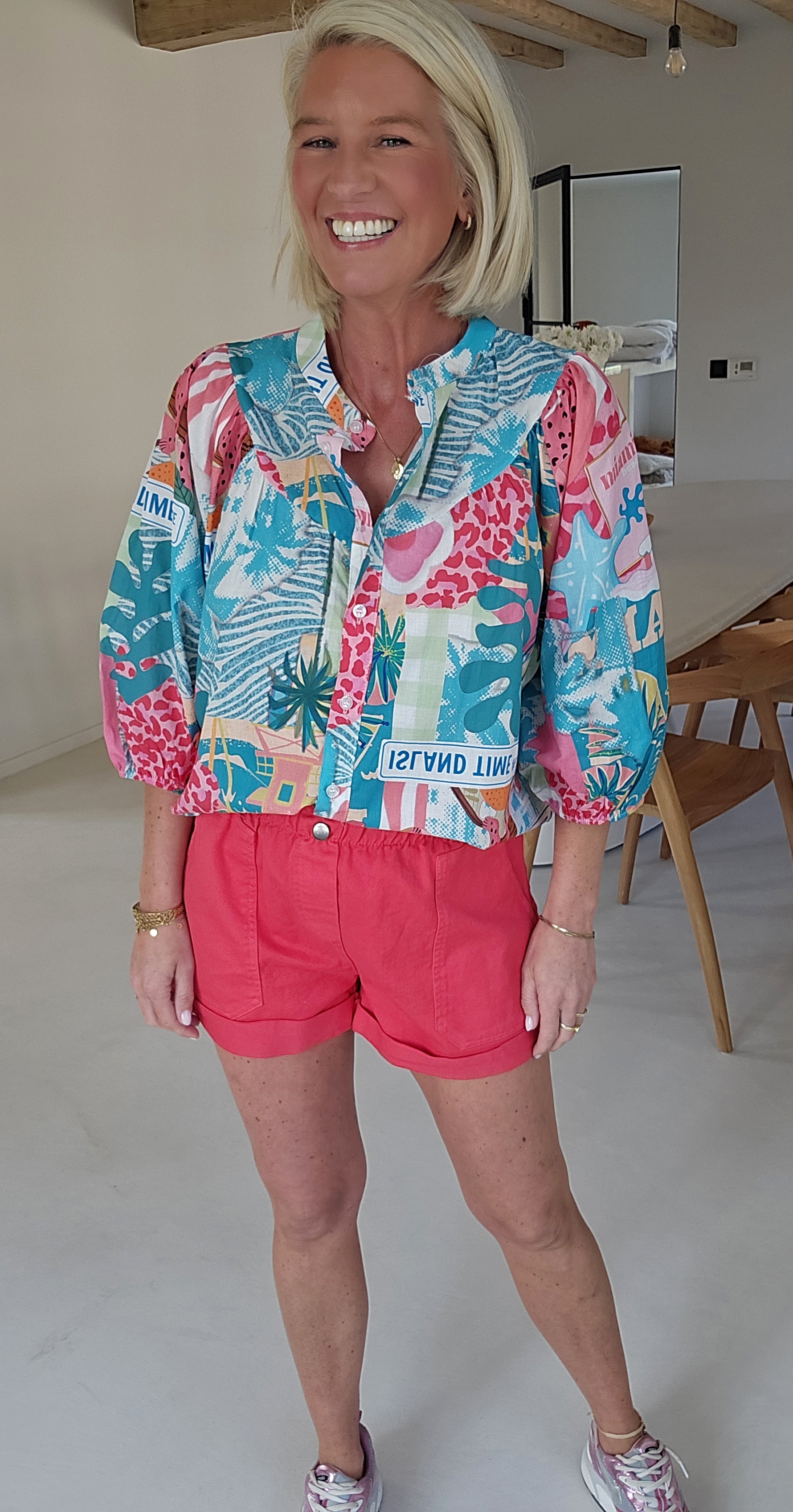 BEA cotton blouse multi 1