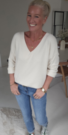 ANITI oversized v-neck knit ecru