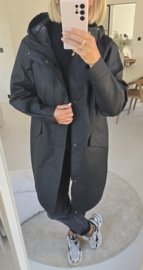 BYE BYE RAINY DAYS raincoat black mat