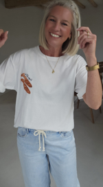 BAGUETTE cotton T-shirt white