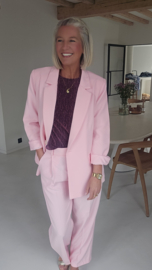 CECILIA suit pants pastel pink