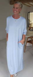 CELIA maxi sweatshirt dress blue