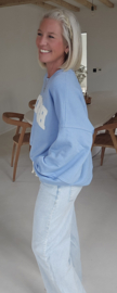 BEACH sweatshirt baby blue