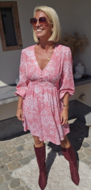 CERINNE viscose dress pink