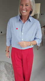 ROSALINE stripe shirt blue