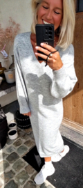LYNA maxi knit dress mêlee grey