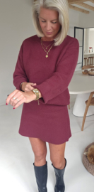 BONITA knit set burgundy