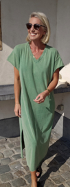MADLINE T-shirt dress washed green