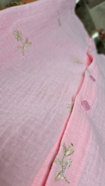 GOLDEN FLOWER tetra shirt dress soft pink